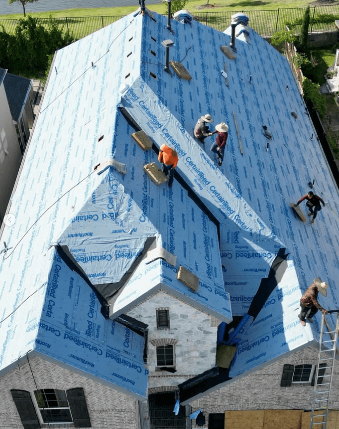 Crew At Work, Full re-roof · McKinney